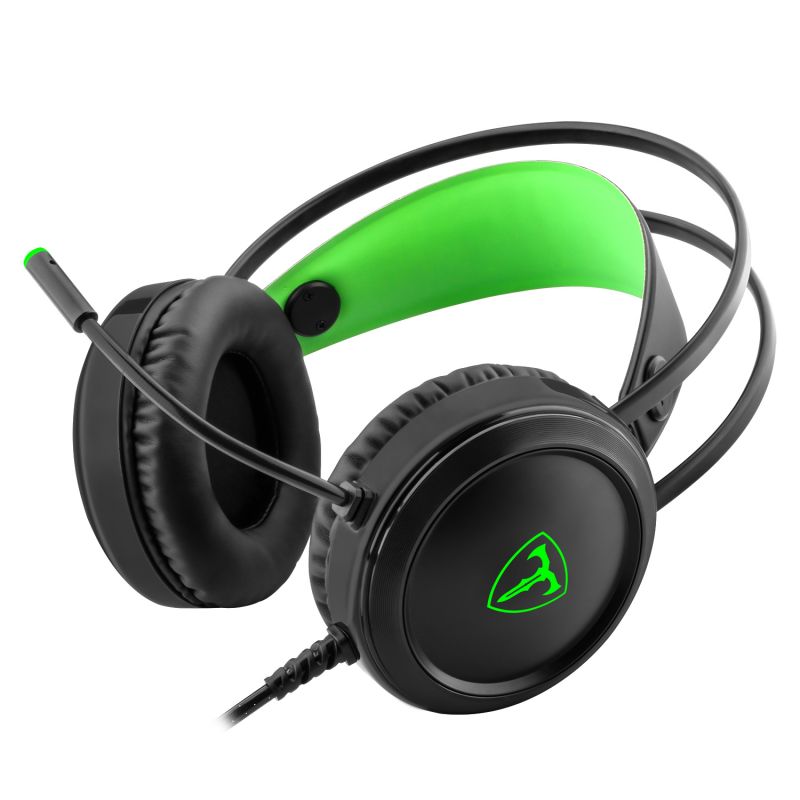 Konkas - Headset Gamer T-Dagger Ural, Black e Green, T-RGH202